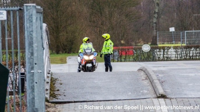 Politie kamt gebied uit