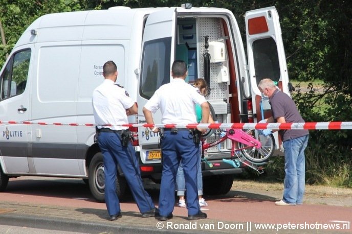 Het gevonden fietsje aan de Bachlaan Aalsmeer donderdagmorgen