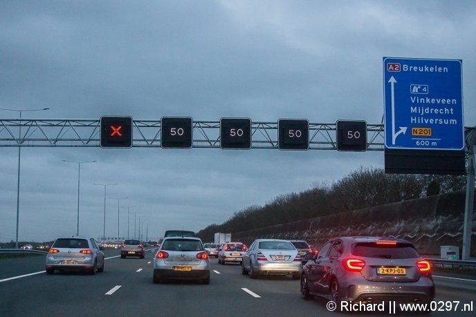 De automobilisten waren al drie kruizen voorbij gereden.