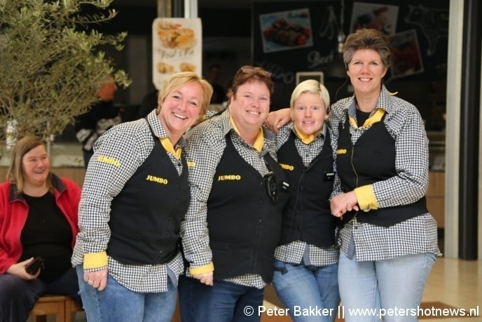 De medewerkers bij de Jumbo in Vinkeveen konden er wel om lachen...