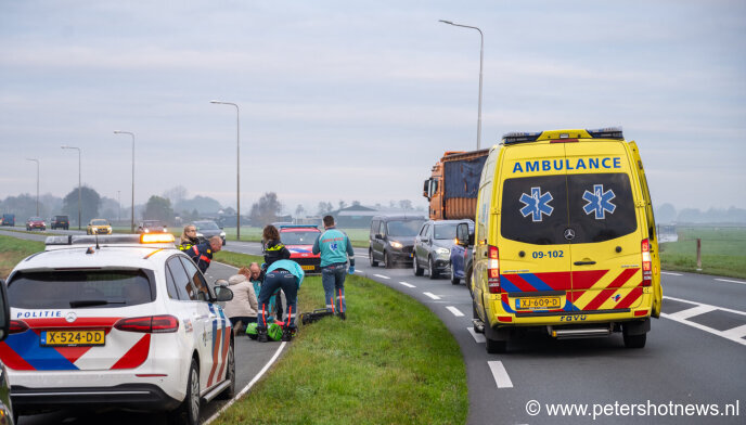 Hulpdiensten rukken massaal uit voor onwel geworden fietser