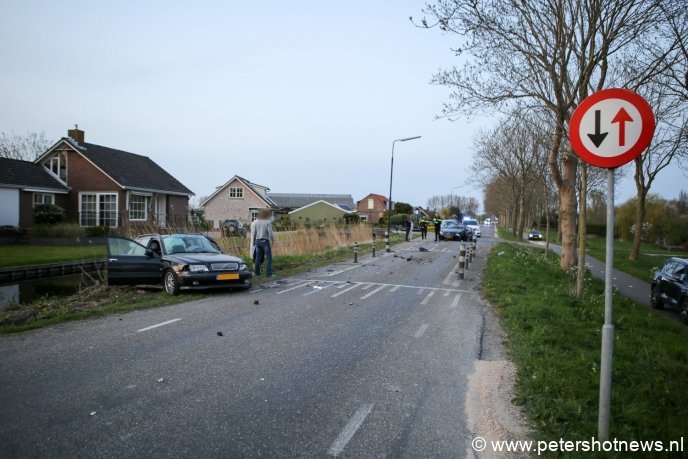 Deze Volvo kwam van de andere kant en had dus voorrang.