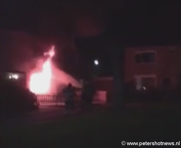 Screenshot uit video van de brand